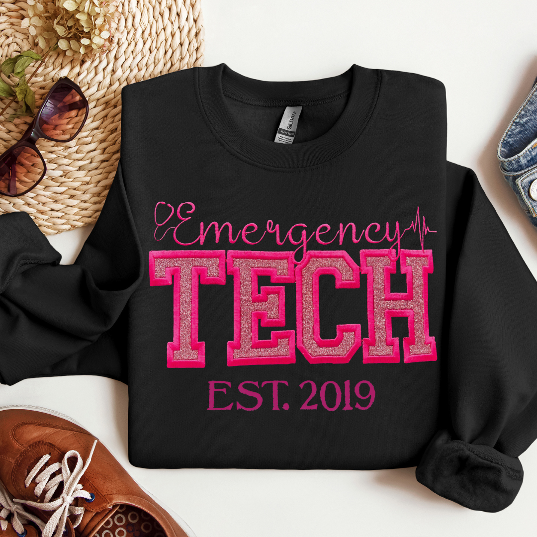 Glitter ED Tech Crewneck