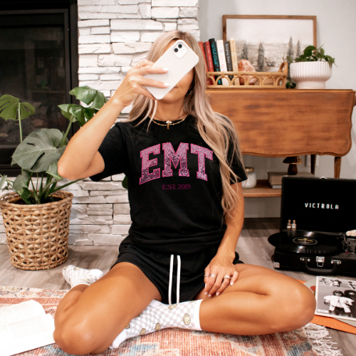 Sequin Embroidery EMT T-Shirt