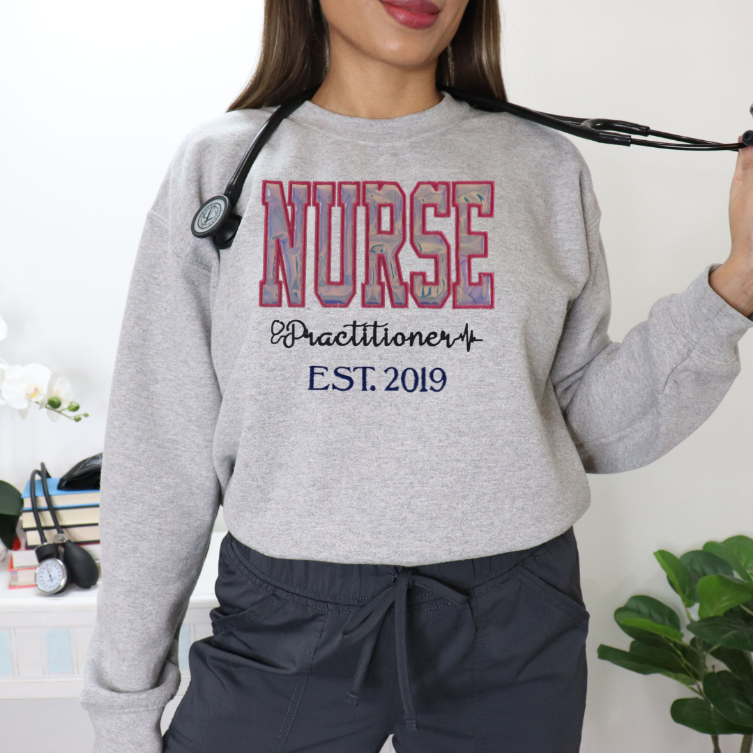 Holograph NP Embroidery Sweatshirt