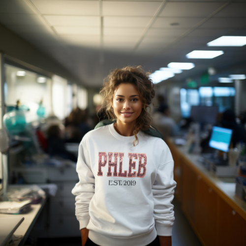 Sequin Phlebotomy Crewneck