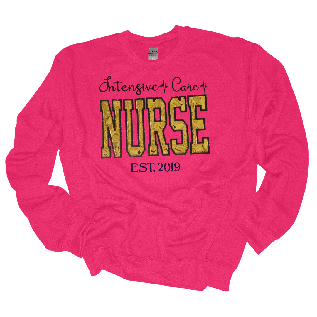 Gold Metallic ICU Nurse Hoody