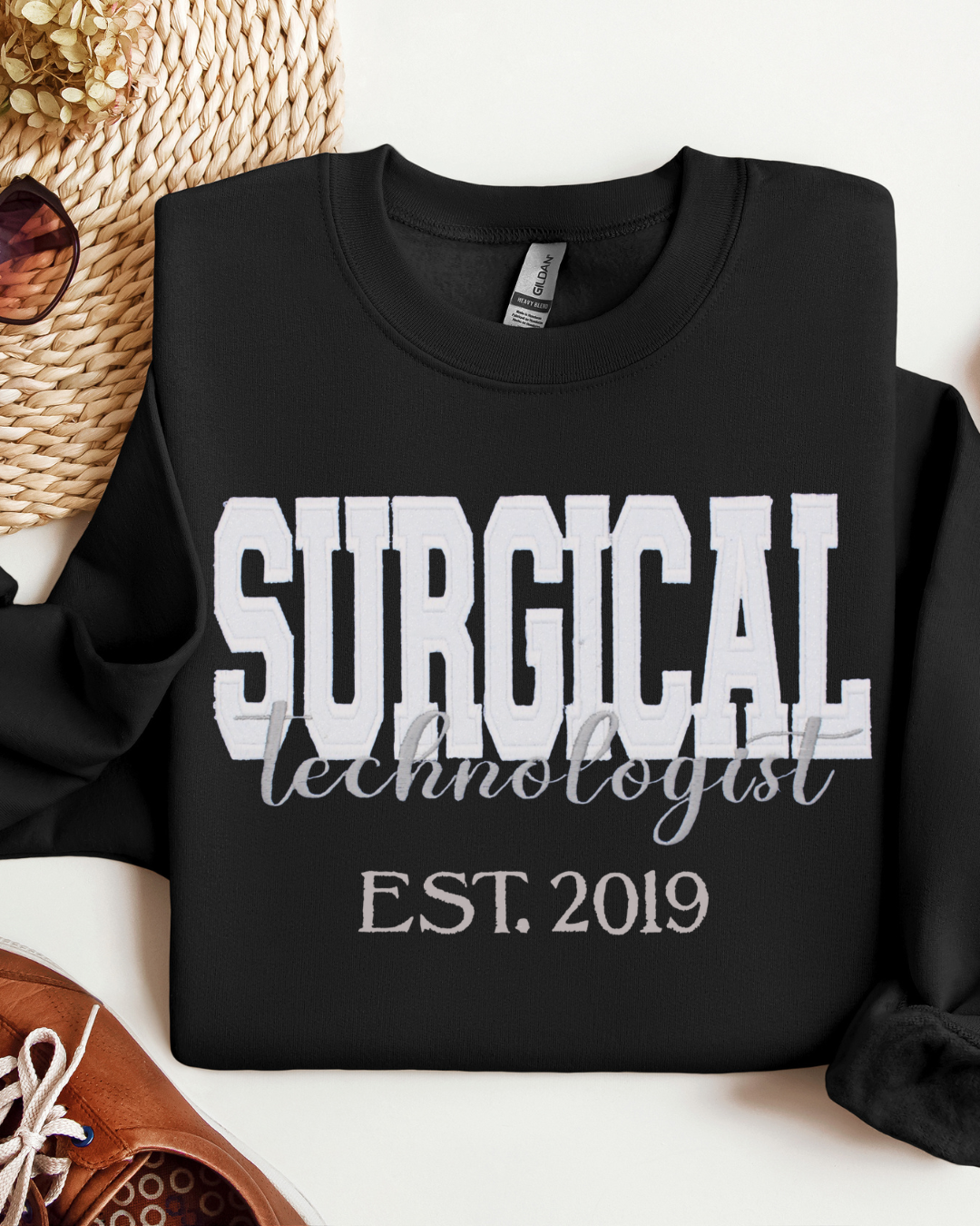 Glitter Surgical Tech Crewneck