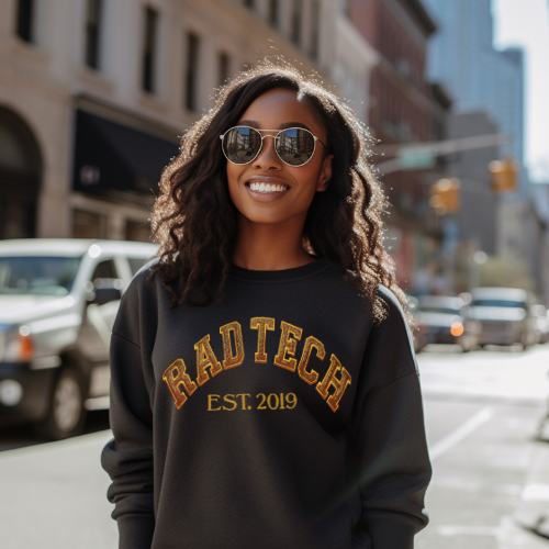 Glitter Radiology Tech Crewneck
