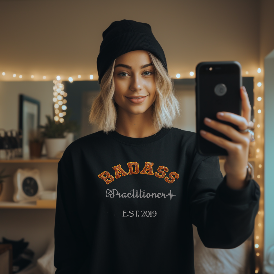Badass Nurse Practitioner Crewneck