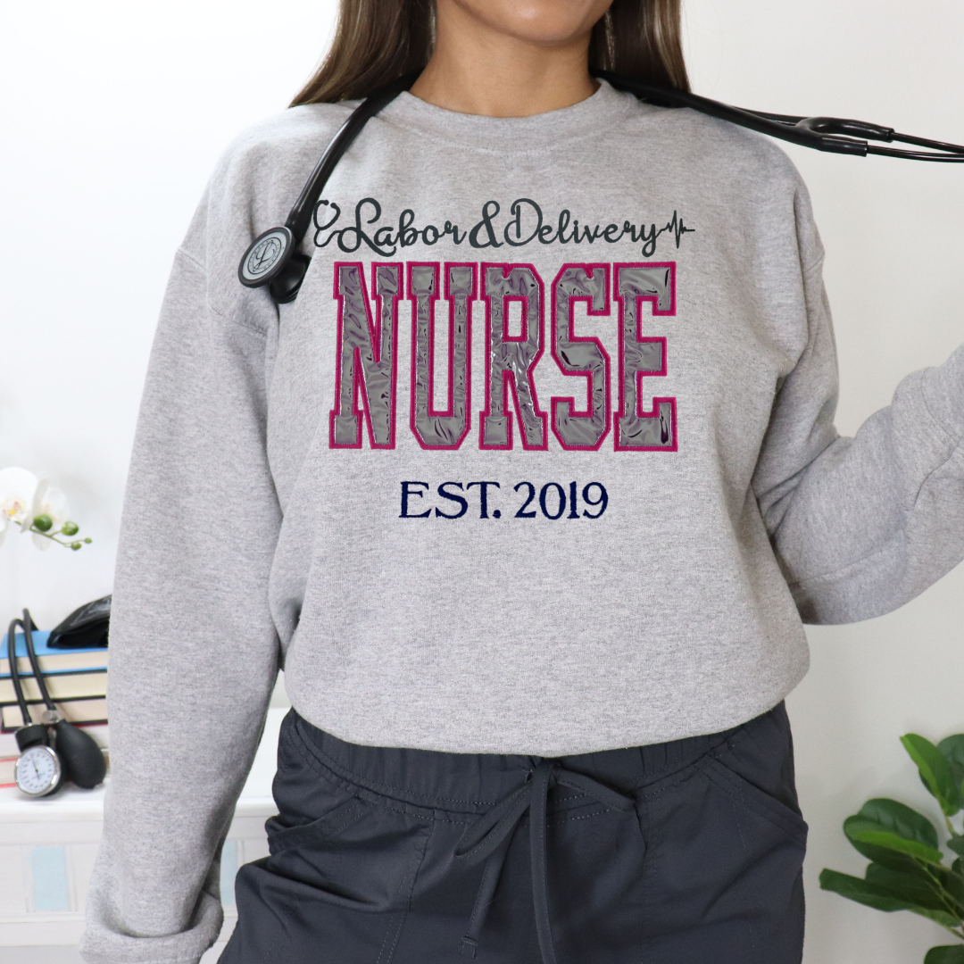 Shiny L&D Nurse Sweatshirt