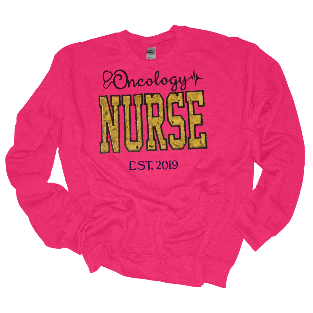 Gold Oncology Nurse Hoodie