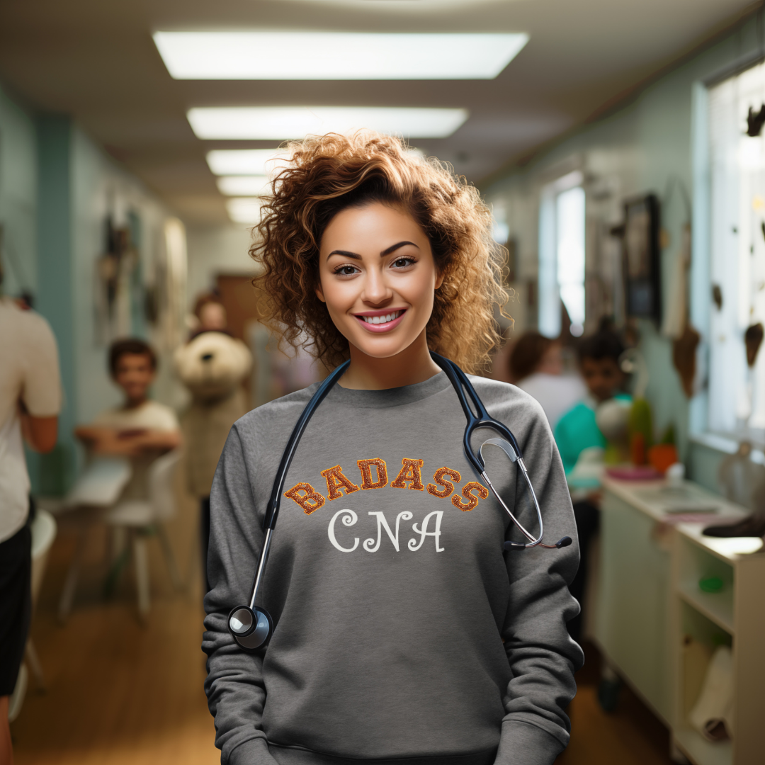 Glitter Badass CNA Hoodie