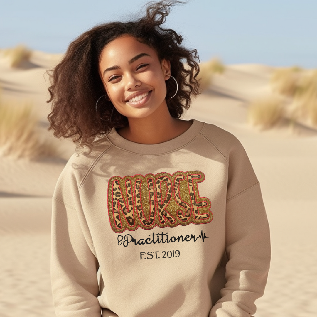 Leopard Nurse Practitioner Sweatshirt