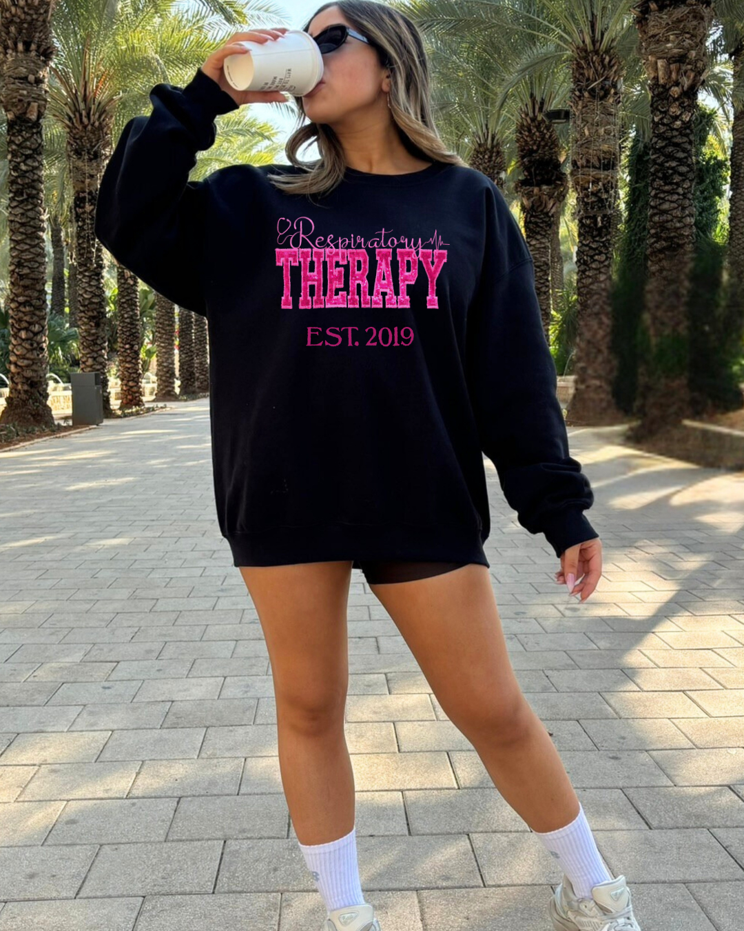 Sequin Respiratory Therapy Hoodie