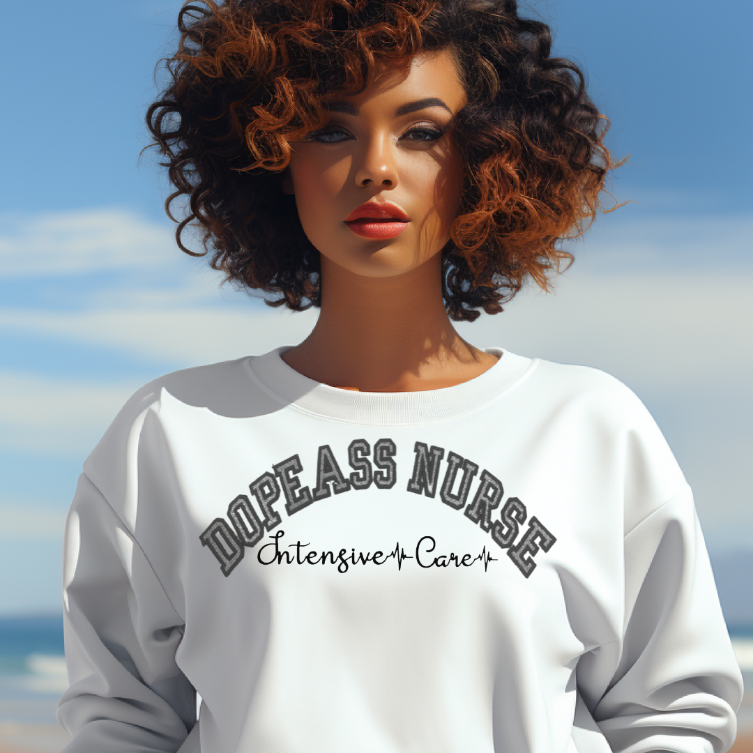 Glitter Dopeass Nurse Hoodie
