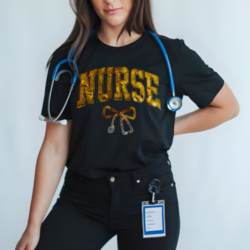 Metallic NURSE T-Shirt