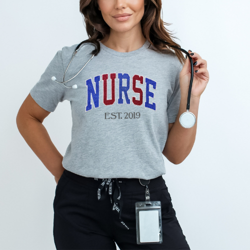 Glitter Multi NURSE T-Shirt