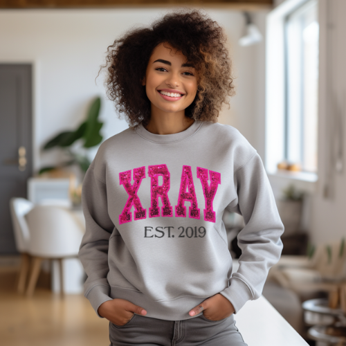 Sequin X-Ray TECH Embroidery Crewneck