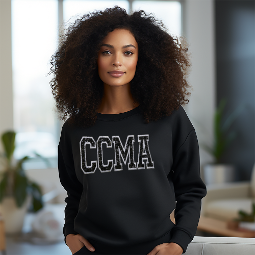 Sequin CMA Embroidery Crewneck