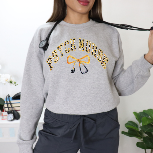 Leopard Print Psych Sweatshirt