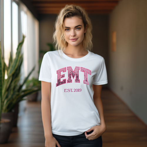 Sequin Embroidery EMT T-Shirt