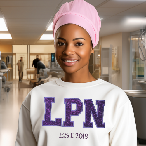 Glitter LPN Crewneck