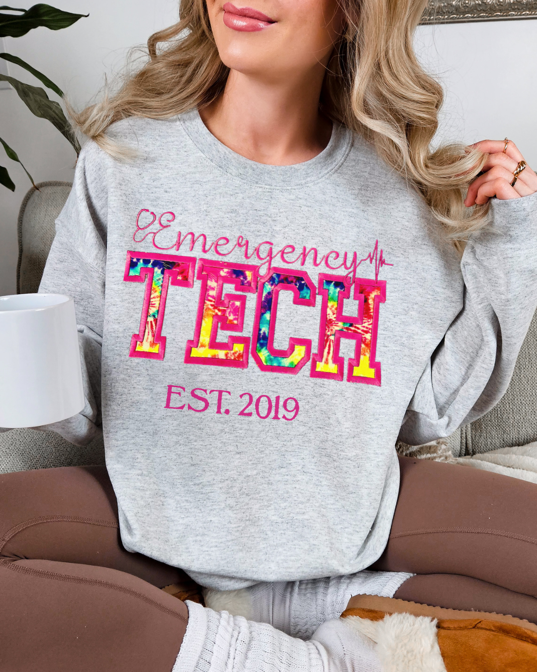 Tie Dye ED Tech Crewneck