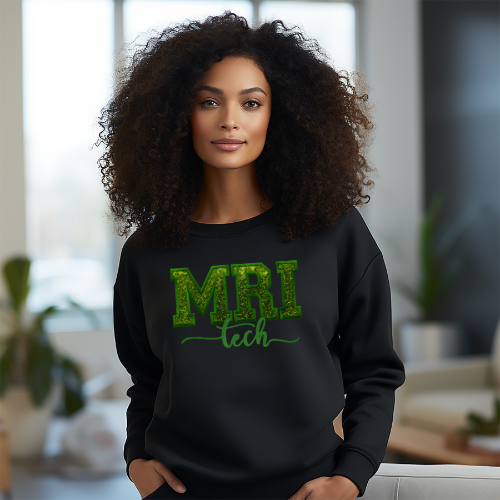 Sequin MRI Embroidery Crewneck