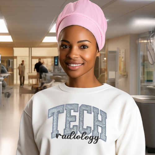 Glitter Radiology Tech Crewneck
