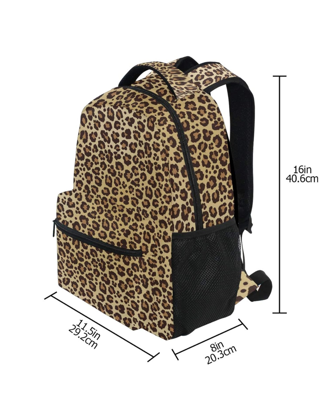 Leopard Print Custom Backpack