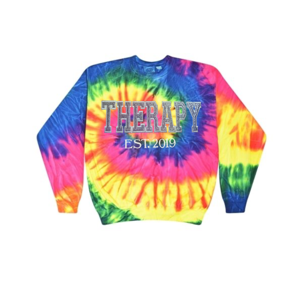 Pink Therapy Tie Dye Hoodie