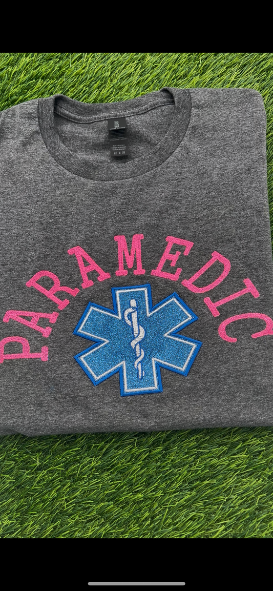 Glitter EMT Paramedic T-shirt
