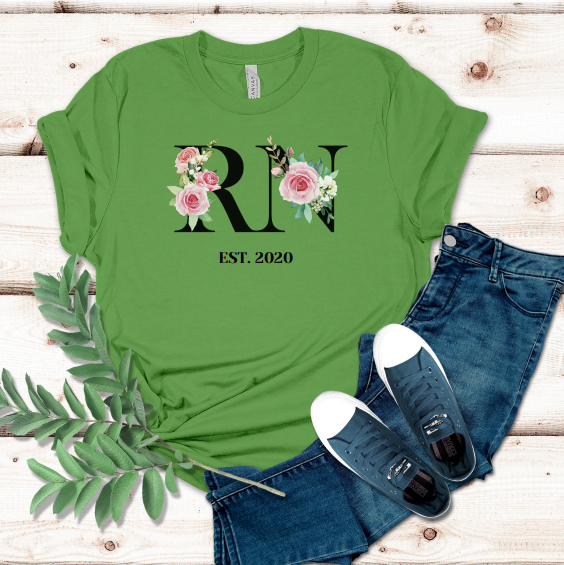 Pretty Floral RN T-Shirt