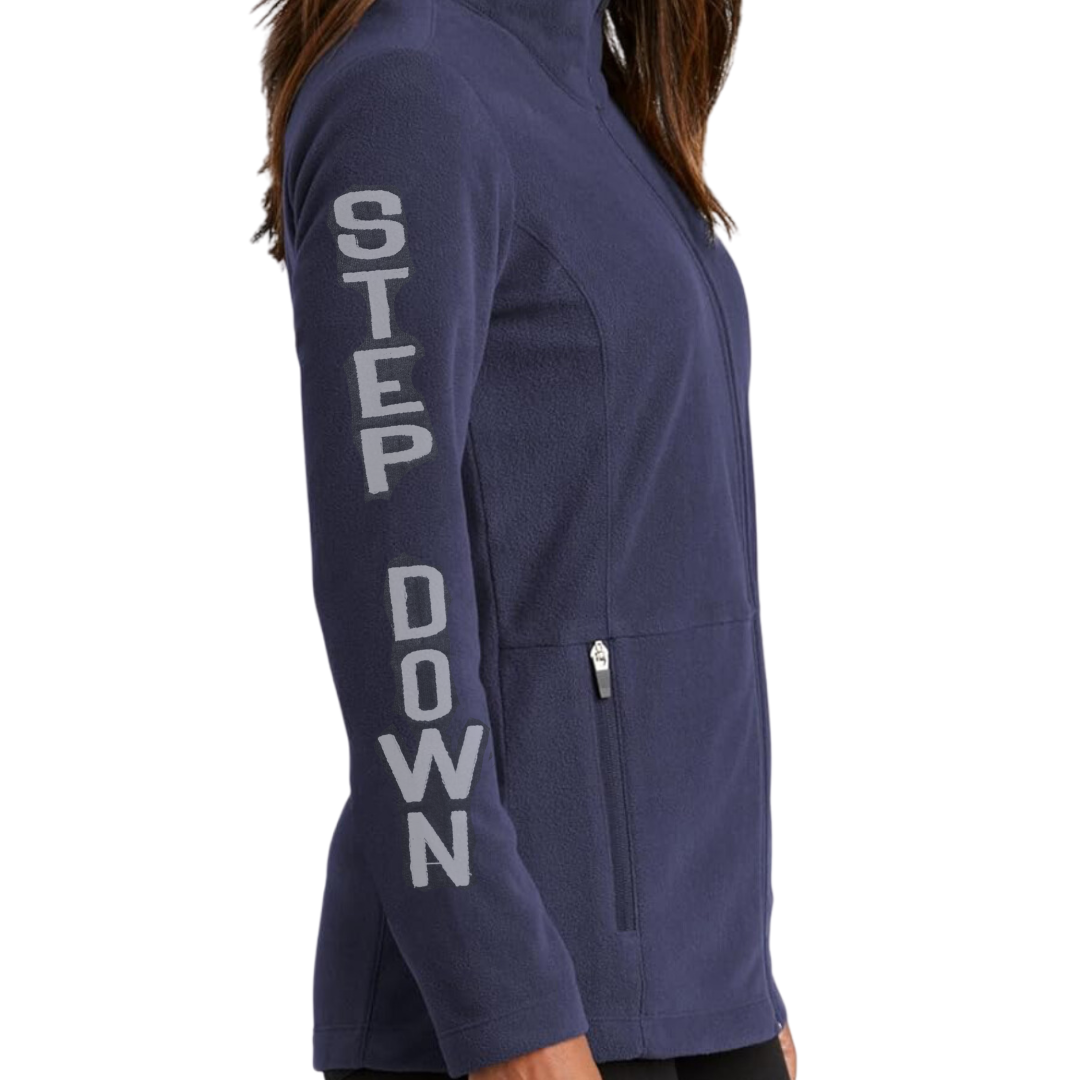 Full Zip Step Down Embroidery Jacket
