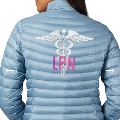 ULTRA Lightweight  LPN Nurse Puffer Jacket