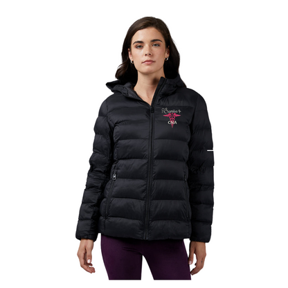 HOODED Embroidered CNA Puffer