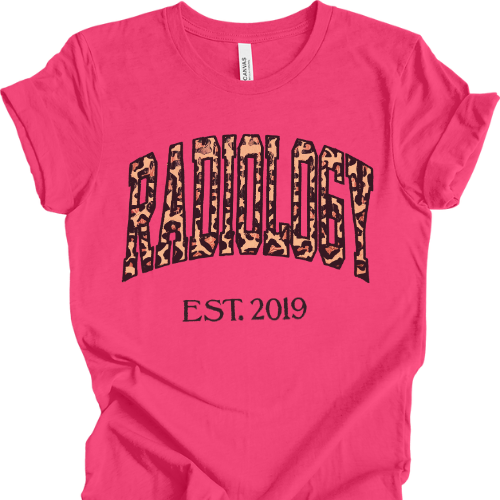 Leopard Radiology Tech T-Shirt