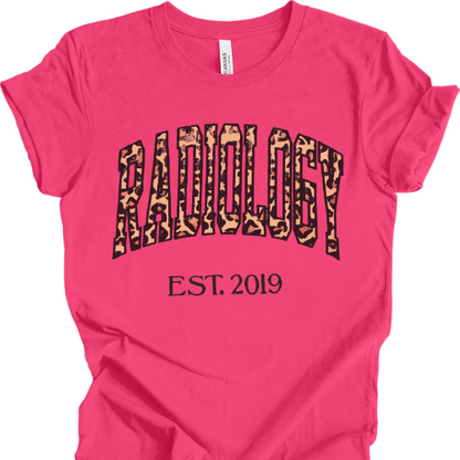 Leopard Radiology Tech T-Shirt
