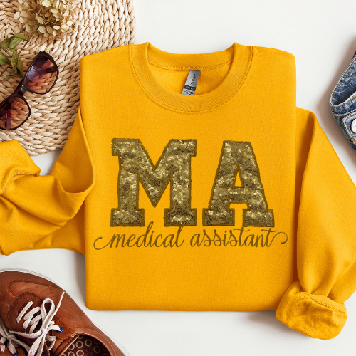 Sequin CMA Embroidery Crewneck