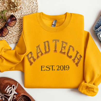 Glitter Radiology Tech Crewneck