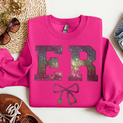Sequin ER Nurse Crewneck