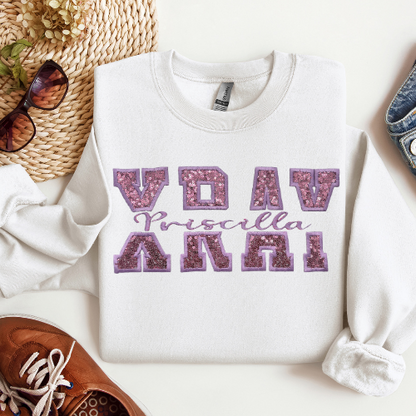Sequin X-Ray TECH Embroidery Crewneck
