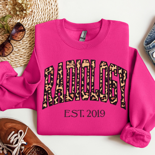 Leopard Radiology Tech Crewneck