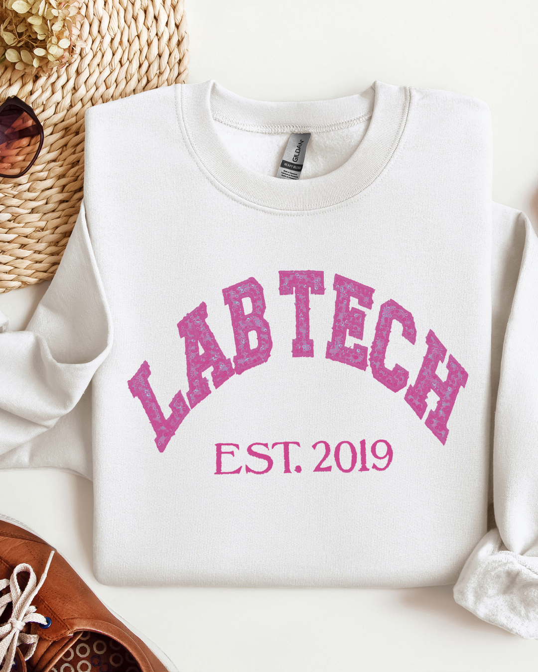 Glitter Lab Tech Crewneck