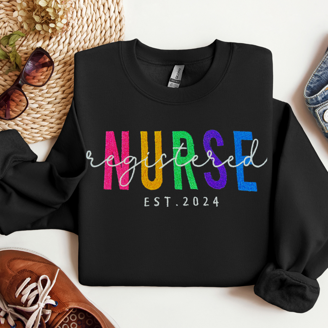 Criss-Cross Registered Nurse Pullover