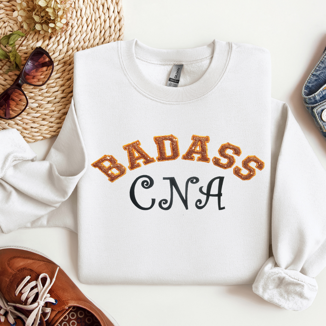 Badass Trendy Cute Bold Graphic CNA Embroidery Hoodie Sweatshirt