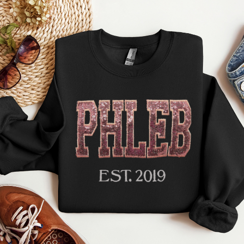 Sequin Phlebotomy Crewneck