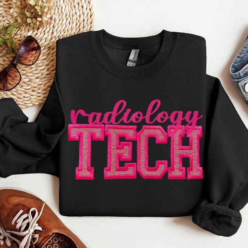 Glitter Radiology Tech Crewneck