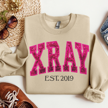 Sequin X-Ray TECH Embroidery Crewneck
