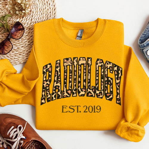 Leopard Radiology Tech Crewneck