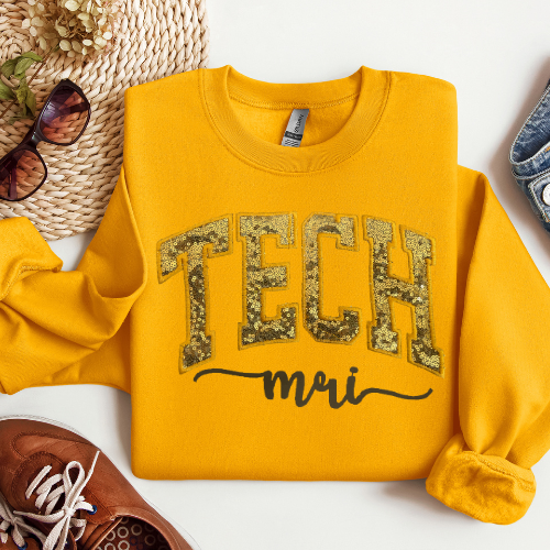 Sequin MRI TECH Embroidery Crewneck