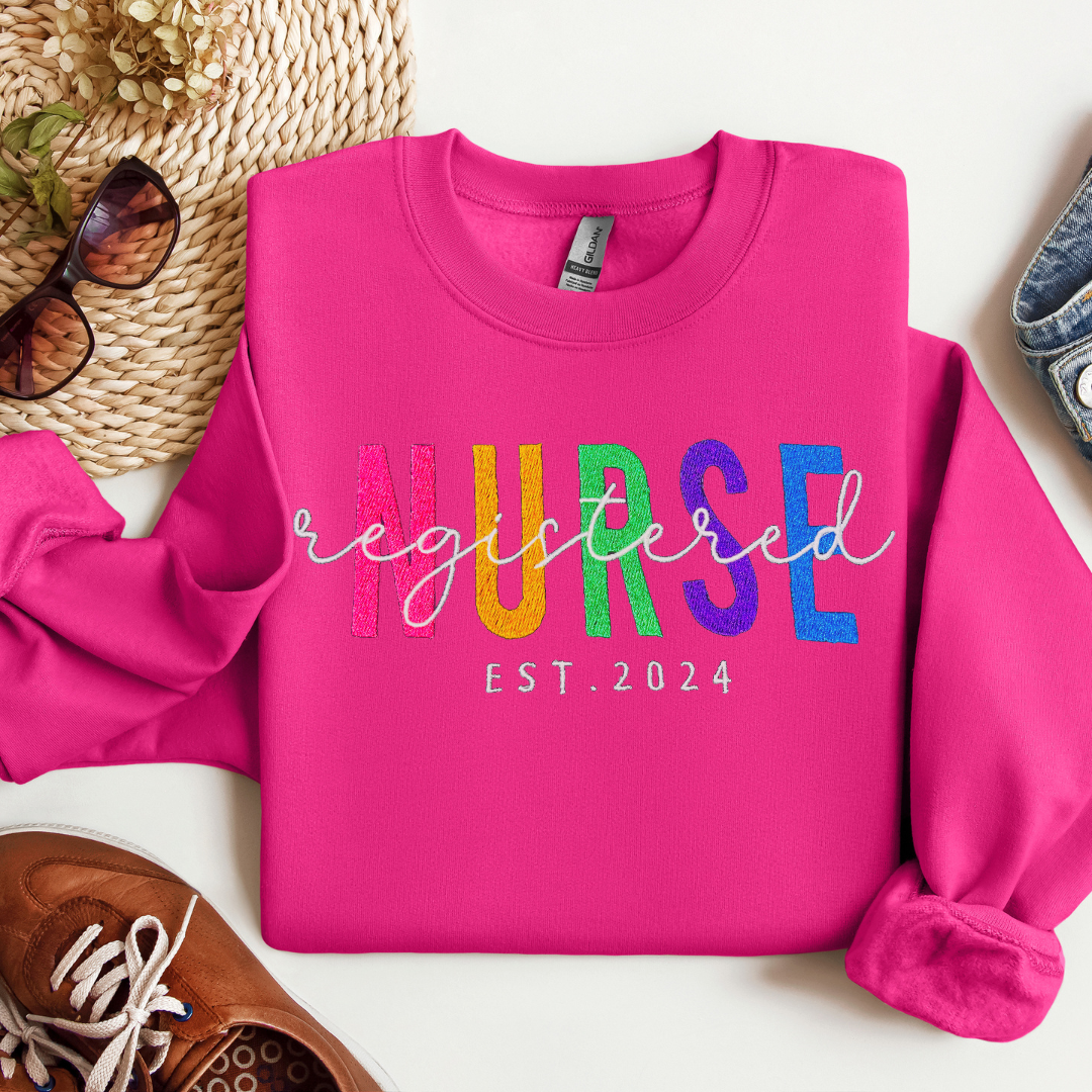 Cute Gift Top Registered Nurse Custom Embroidery Trendy