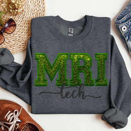 Sequin MRI Embroidery Crewneck