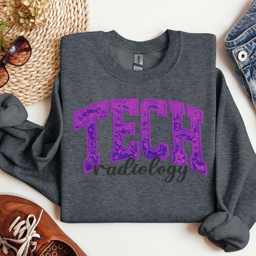 Sequin Radiology Tech Crewneck
