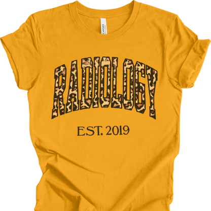Leopard Radiology Tech T-Shirt